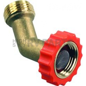 JR Products Fresh Water Hose End Protector - 45 Degree Brass - 62225