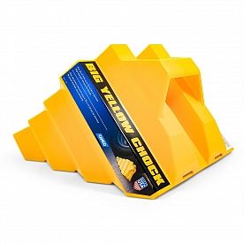Camco Wheel Chock Yellow Plastic Single - 44419