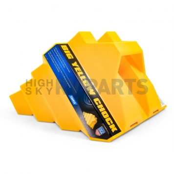 Camco Wheel Chock Yellow Plastic Single - 44419