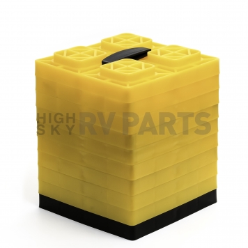 Camco Leveling Block 8 inch x 8 inch Plastic Yellow - Set of 10 - 44512