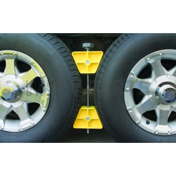 Camco Wheel Chock Yellow Plastic Single - 44652-2