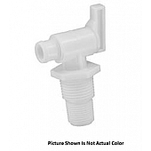 Valterra Fresh Water Tank Drain Valve - 3/8 Inch And 1/2 Inch Male NPT Thread - A01-2026BK