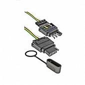 Reese Trailer Wiring Flat Connector - Trailer End 4 Way with LED Circuit Tester - 8535311