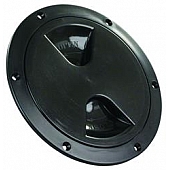 JR Products 5 inch Access/Deck Plate Black 31035