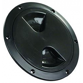 JR Products 5 inch Access/Deck Plate Black 31035