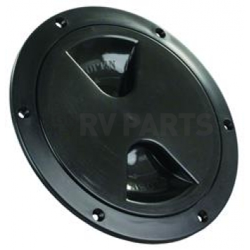JR Products 5 inch Access/Deck Plate Black 31035
