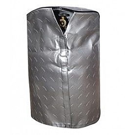 Adco Propane Single Tank Cover - Silver Vinyl 20 Pound - 2711