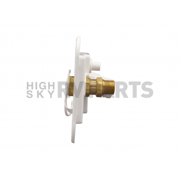 Thetford Fresh Water Inlet White - with Brass 1/2 inch MPT Check Valve - 94224-1