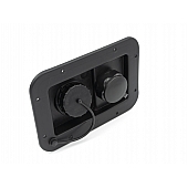 Thetford Fresh Water Inlet Black -  with Plastic 1/2 inch MPT Check Valve - 94223