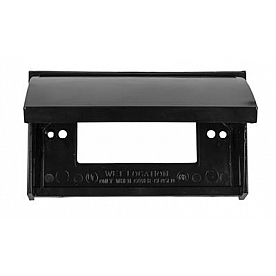 JR Products Receptacle Cover Dual Black - 05-12215