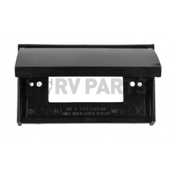JR Products Receptacle Cover Dual Black - 05-12215