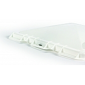 Camco 14 inch x 14 inch Roof Vent Lid Jensen for Metal Vent 2004 and On - White - 40153