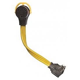 Arcon Generator Pigtail Power Cord 15 Amp Male x 30 Amp Female 12 inch - 14366