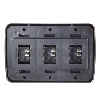 RV Designer Multi Purpose Switch - Triple Black - S525-1