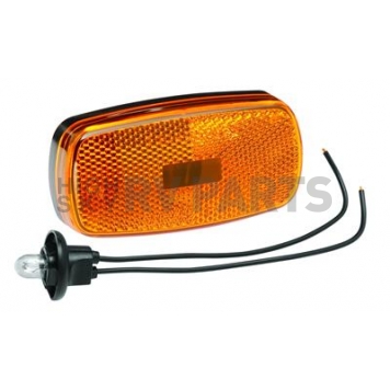 Bargman Clearance Marker Light - 4 Inch x 2 Inch Incandescent Amber - 30-59-004