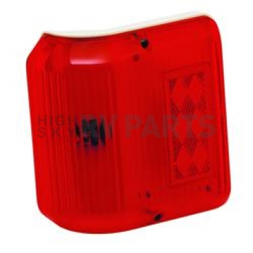 Bargman Trailer Side Marker Light with Red Lens With Colonial White Base - 30-86-005