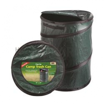 Coghlan's Free Standing Trash Can - Green Polyethylene - 1219