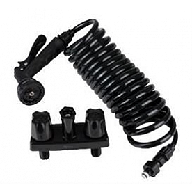 Dura Faucet Exterior Spray Port 15 inch Quick Connect Valve White DF-SA186-WT