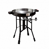 Fire Disc Barbeque Grill - Round Jet Black - 22 inch Diameter - TCGFD22HRB