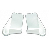 JR Products Drip Rail Gutter Spout Polar White - Set of 2 - 389PW-A