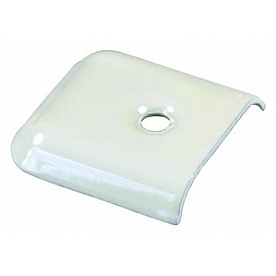 JR Products Side Molding Colonial White End Cap 1-1/4 inch x 1-3/8 inch x 1/4 inch - Set of 4
