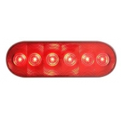 Optronics FLEET Count Trailer Stop/ Turn/ Tail Light LED Oval Red - STL73RBP
