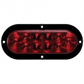 Optronics Trailer Stop/Turn/Tail Light LED Bulb Oval Red 7.56 Inch Length - STL78RK