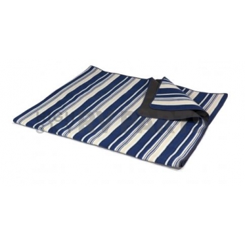 Picnic Time Picnic Blanket 80 inch x 70 inch Blue Stripes - 920-00-107-000-0
