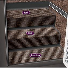 Prestofit Step Rug 8 Inch x 23-1/2 Inch Sierra Brown 5-1091