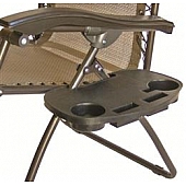 Prime Products Clip on Chair Table - 9 inch x 4 inch Brown Plastic - 13-9003