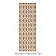 Ruggable Carpet 2-1/2 X 7 Feet - Polyester Modern Fretwork Tan 