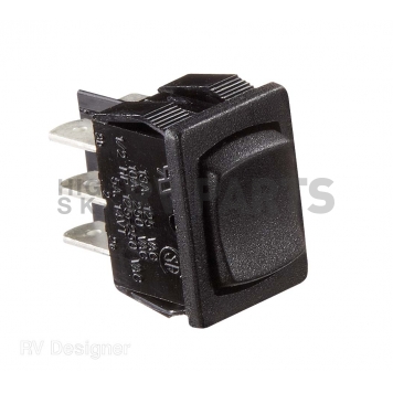 RV Designer Multi Purpose Switch - Single Black - S451