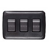 RV Designer Multi Purpose Switch - Triple Black - S525