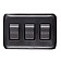 RV Designer Multi Purpose Switch - Triple Black - S525