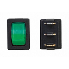 Valterra Multi Purpose Indicator Rocker Switch Green Or Black - DG238PB