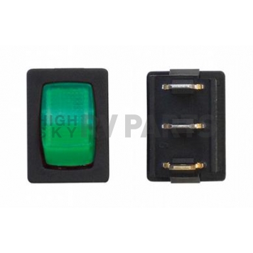 Valterra Multi Purpose Indicator Rocker Switch Green Or Black - DG238PB
