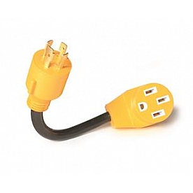 Camco Dogbone 30AM / 50AF Power Grip 12 inch Adapter 4 Prong - 55422