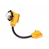 Camco Power Grip 90 Degree Cord Adapter 30 Amp x 50 Amp - 55582