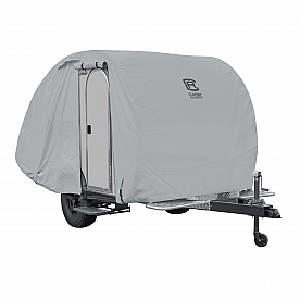 Classic Accessories PermaPRO RV Cover 8 Feet Teardrop Trailers - Gray Polyester 80-397-141001-RT