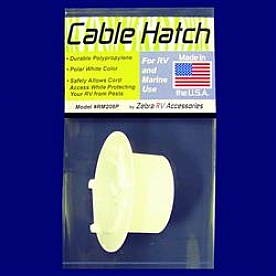 Zebra RV Cable Hatch Polar White RM208P