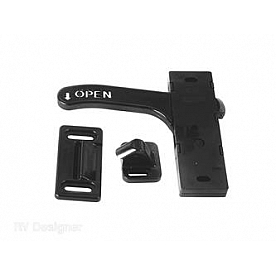 RV Designer Screen Door Latch - Black - E287
