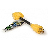 Camco 30 Amp Power Grip 12 inch Dogbone Adapter 4 Prong - 55382