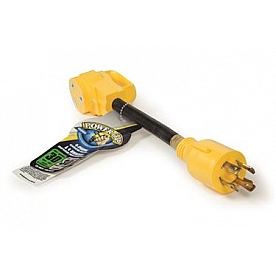 Camco 30 Amp Power Grip 12 inch Dogbone Adapter 4 Prong - 55382