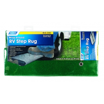Camco Entry Step Rug 18 Inch Green - 42923-4