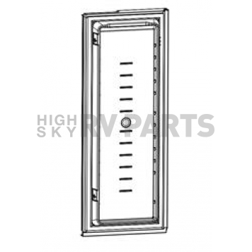 Norcold Refrigerator Door Stainless Steel - Lower Left - 634072
