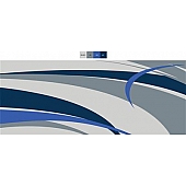 Faulkner RV Patio Mat 9 Feet x 12 Feet Blue/ Gray - 53013