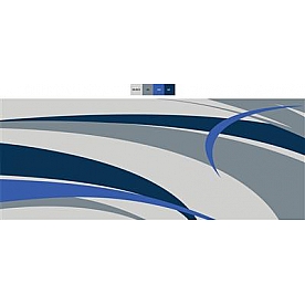 Faulkner RV Patio Mat 9 Feet x 12 Feet Blue/ Gray - 53013