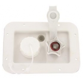 Valterra Fresh Water Inlet  -  White - A01-2001