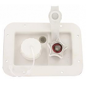 Valterra Fresh Water Inlet  -  White - A01-2001