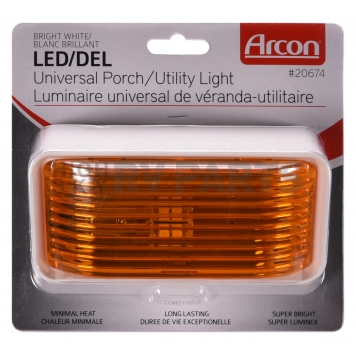 ARCON Porch Light LED Rectangular Amber - 20674-4